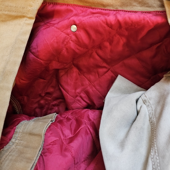 Carhartt Bibs khacki overalls brown work wear insulated - Picture 12 of 16